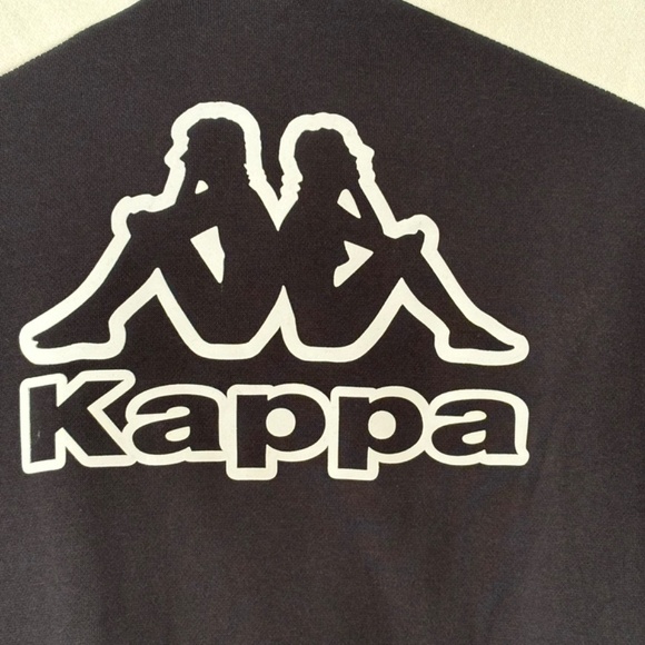 Kappa Logo Catto regular fit crop hoodie NWT black white and grey size M - Picture 6 of 14